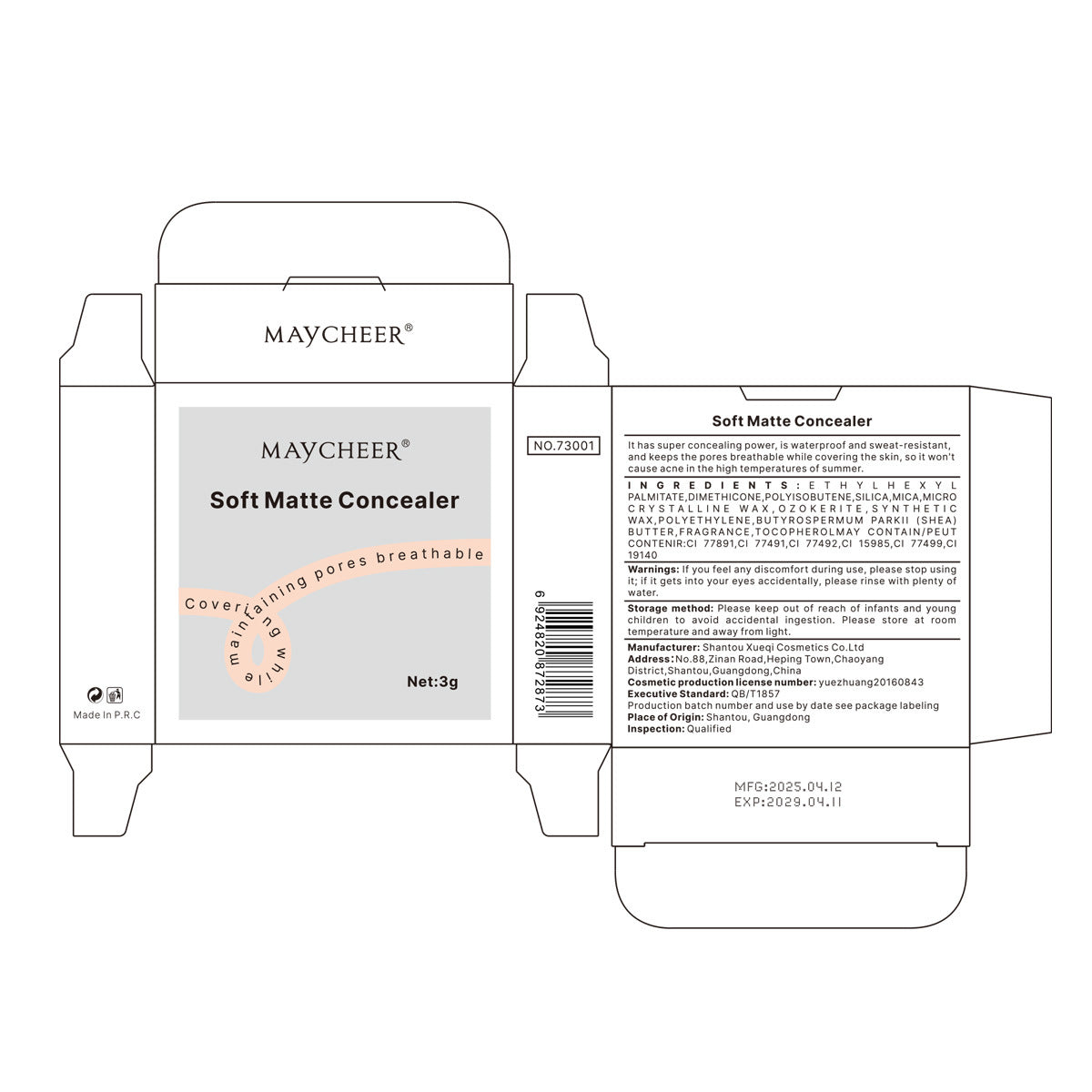 Natural Cover Skin Blemishes